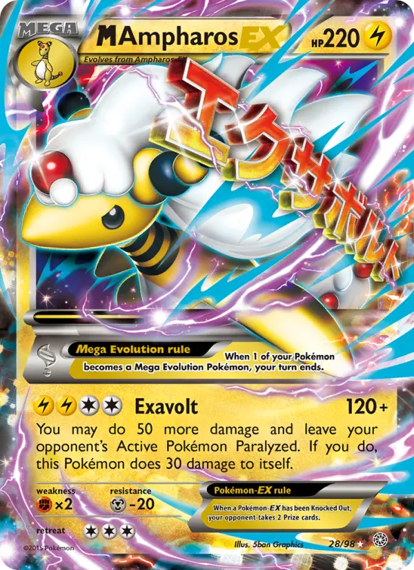 M Ampharos EX, Pokémon card