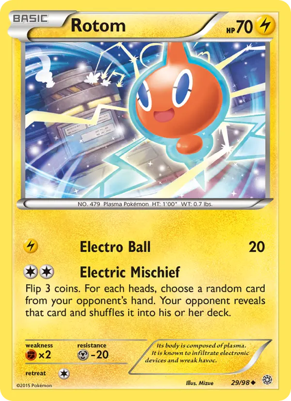 Rotom, Pokémon card