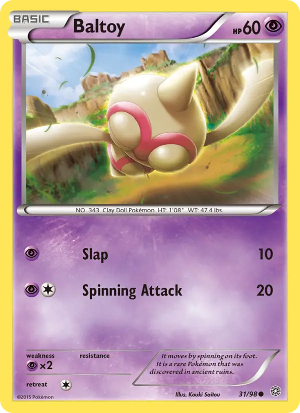 Baltoy, Pokémon card