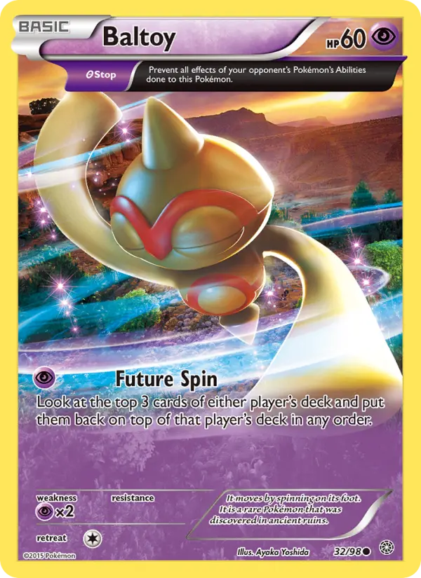 Baltoy, Pokémon card