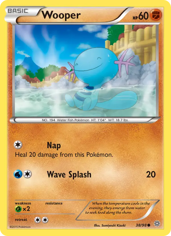 Wooper, Pokémon card