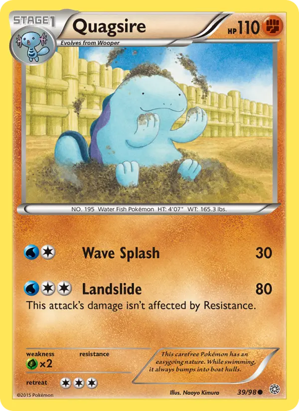 Quagsire, Pokémon card