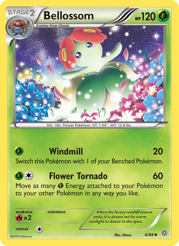 Bellossom, Pokémon card