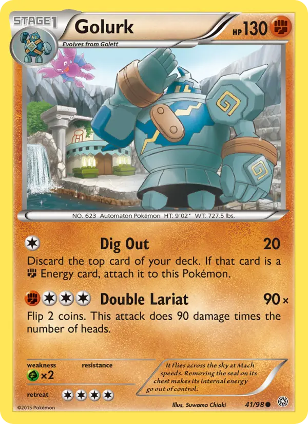 Golurk, Pokémon card