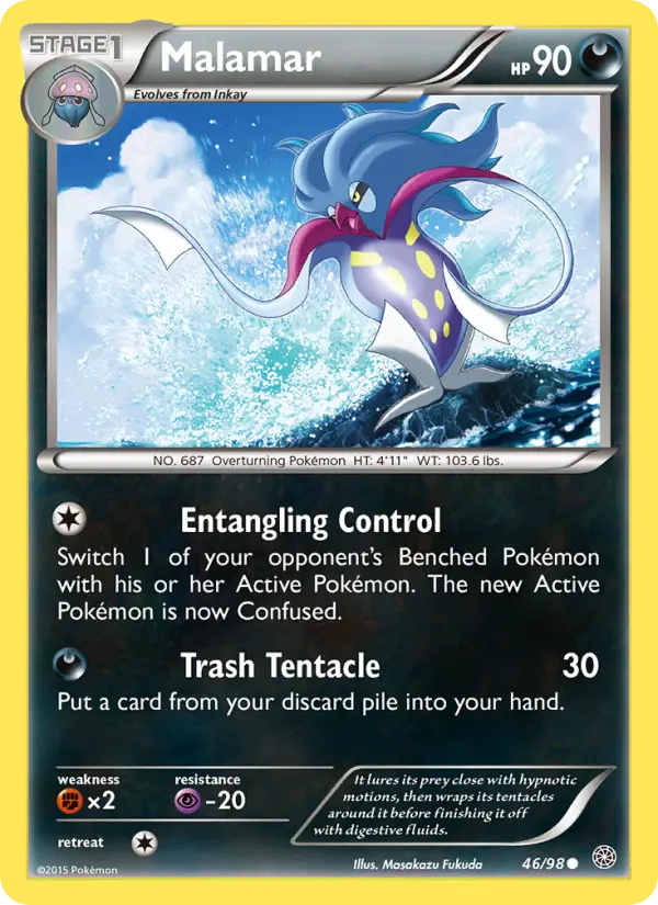 Malamar, Pokémon card