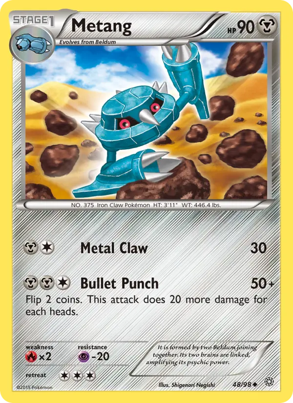 Metang, Pokémon card