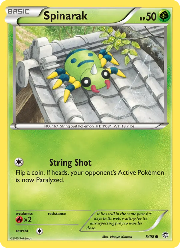 Spinarak, Pokémon card