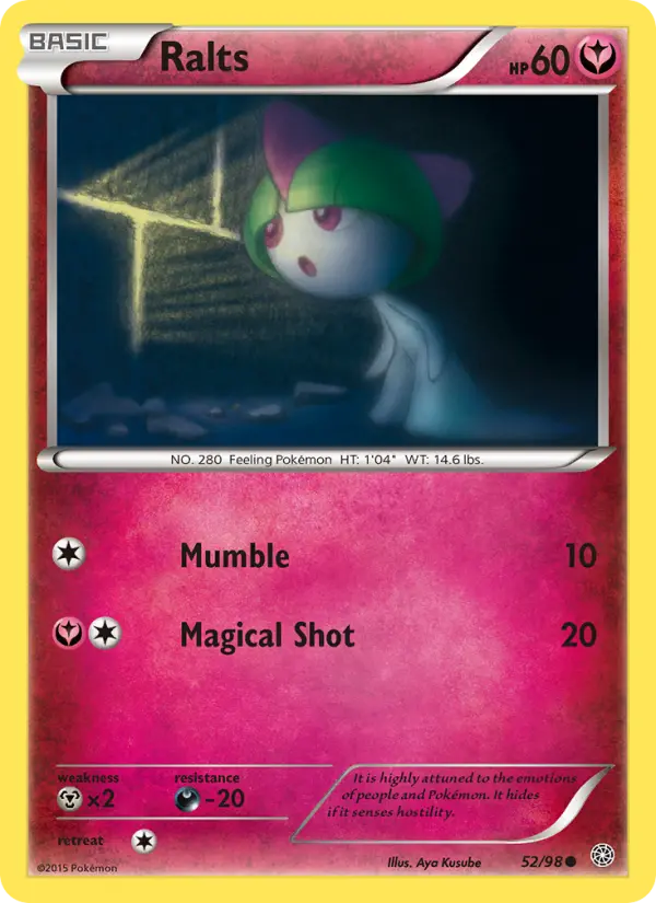 Ralts, Pokémon card