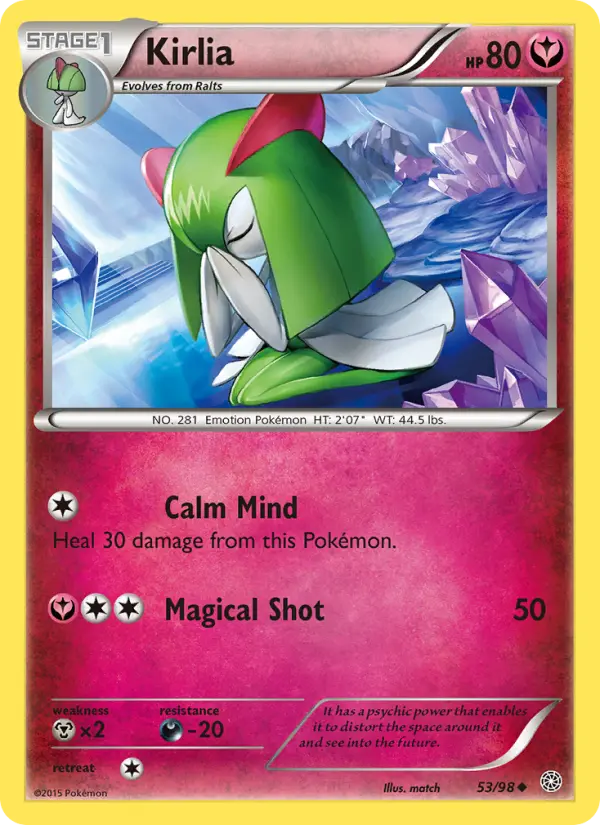 Kirlia, Pokémon card