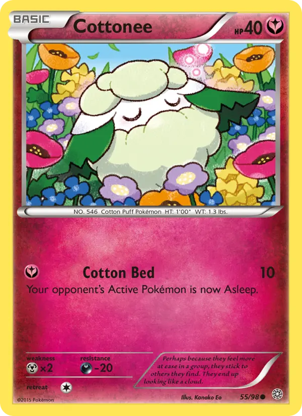 Cottonee, Pokémon card