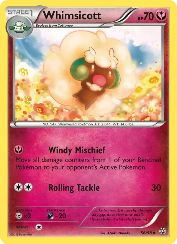 Whimsicott, Pokémon card