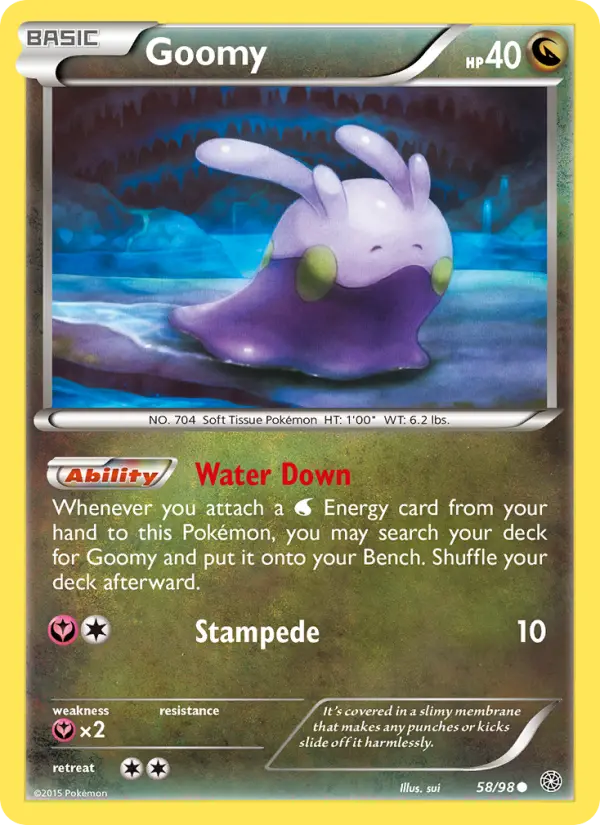 Goomy, Pokémon card