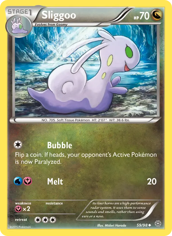 Sliggoo, Pokémon card