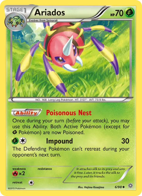 Ariados, Pokémon card