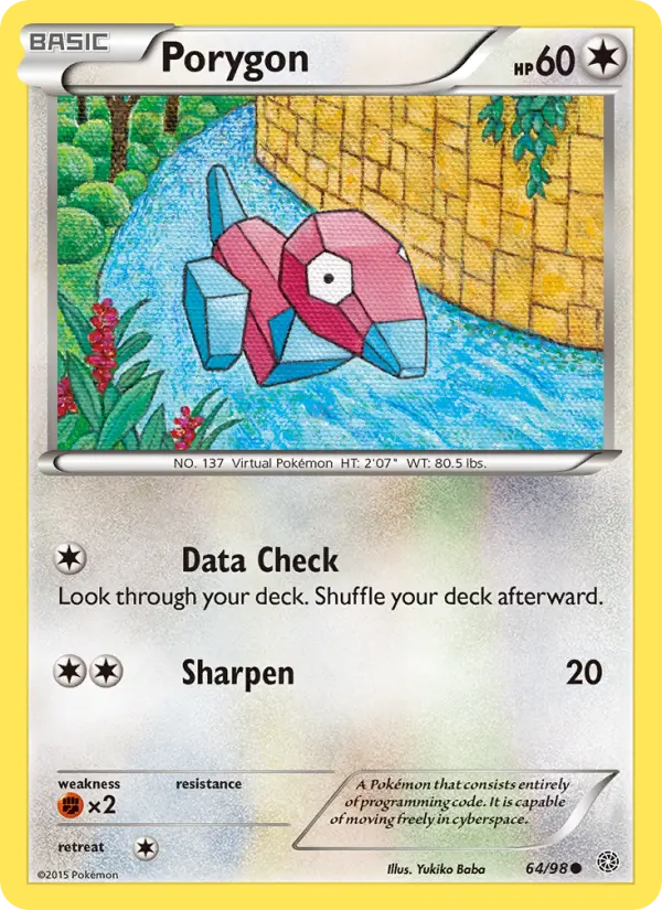 Porygon, Pokémon card