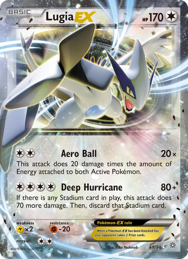 Lugia EX, Pokémon card