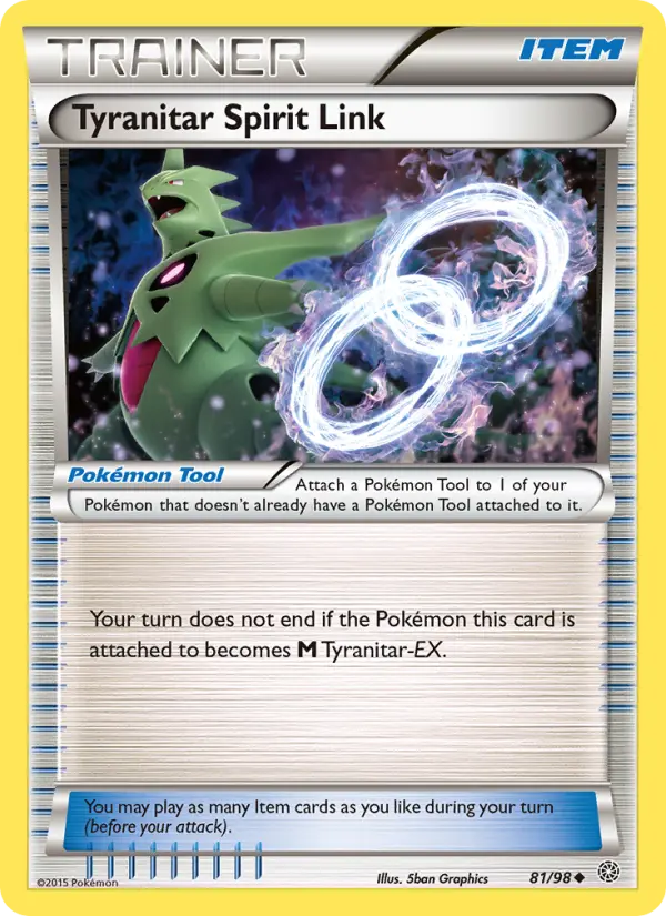 Tyranitar Spirit Link, Pokémon card