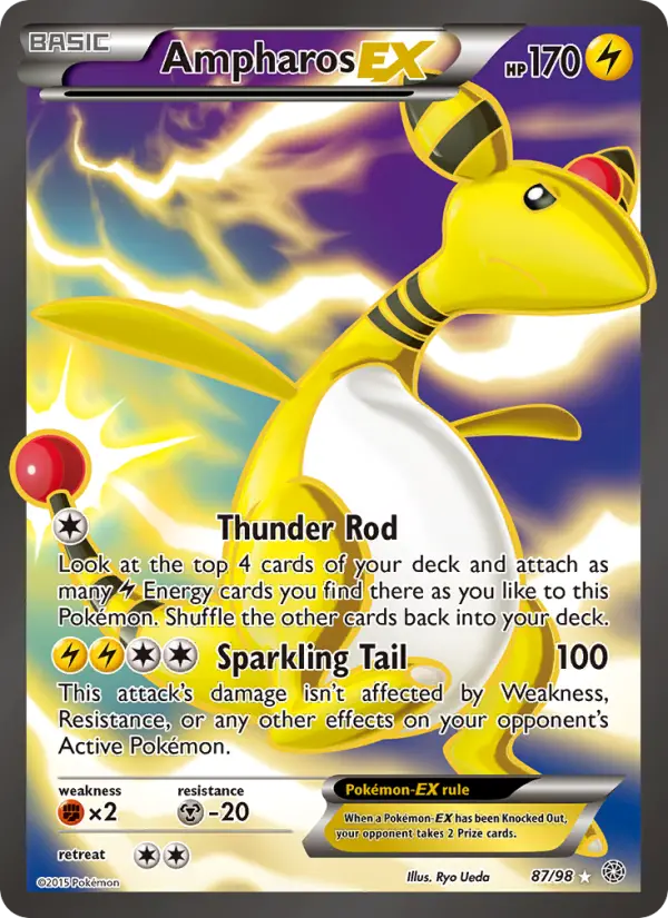 Ampharos EX, Pokémon card