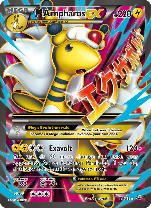 M Ampharos EX, Pokémon card