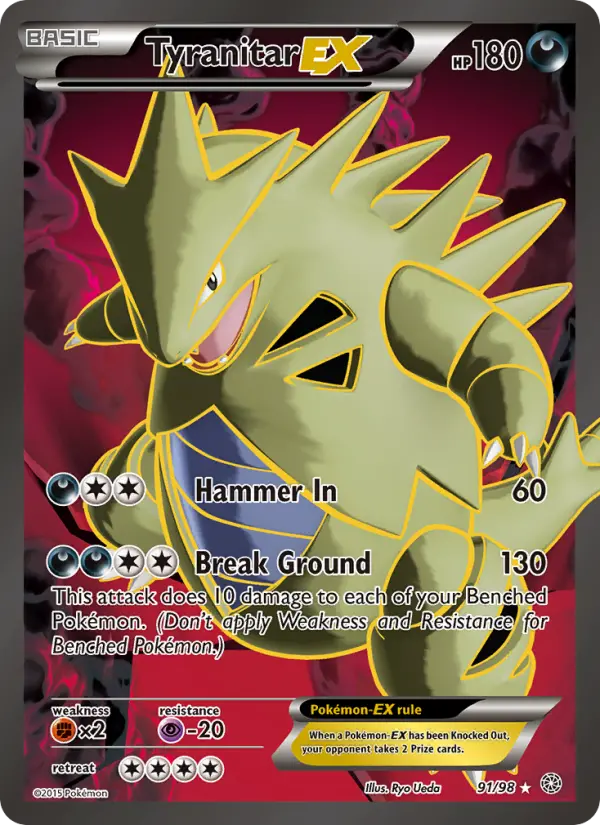Tyranitar EX, Pokémon card