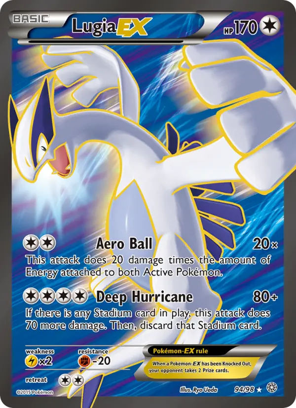 Lugia EX, Pokémon card