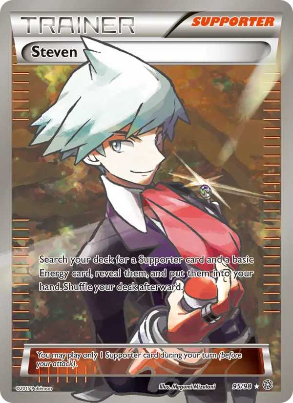 Steven, Pokémon card