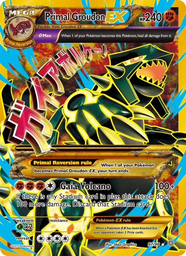 Primal Groudon EX, Pokémon card