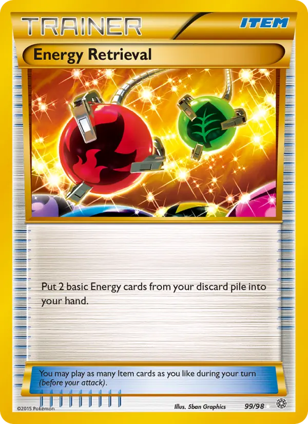 Energy Retrieval, Pokémon card