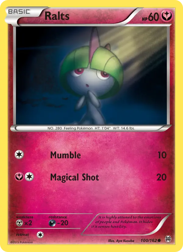 Ralts, Pokémon card