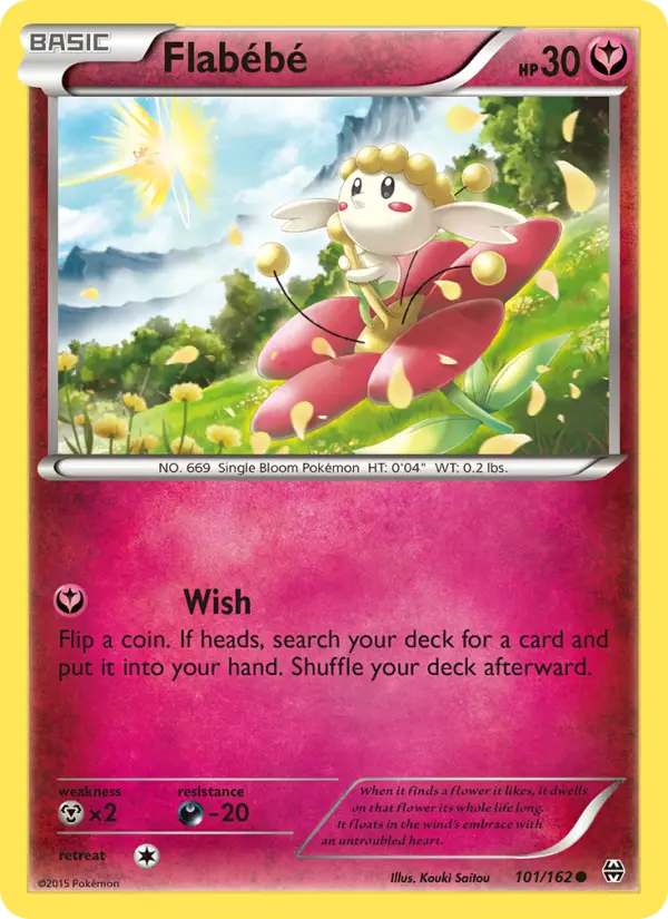 Flabébé, Pokémon card