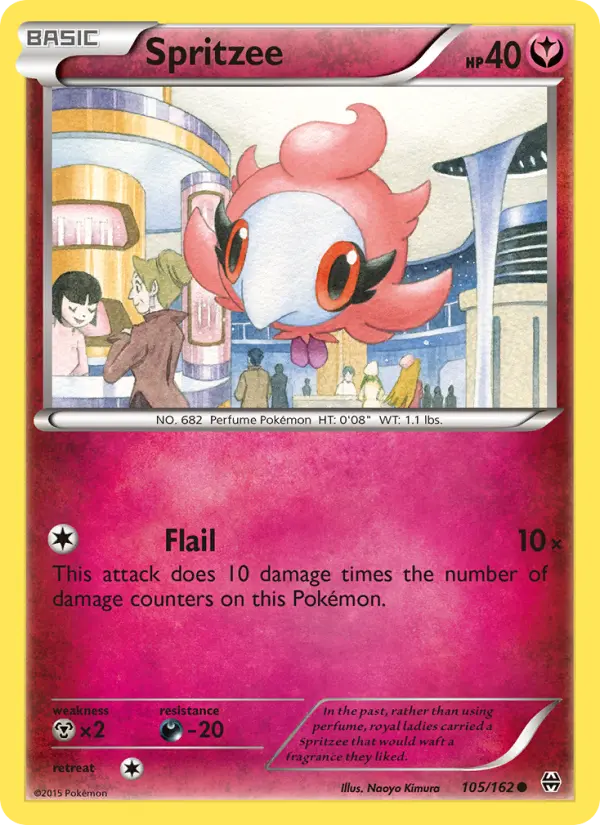 Spritzee, Pokémon card