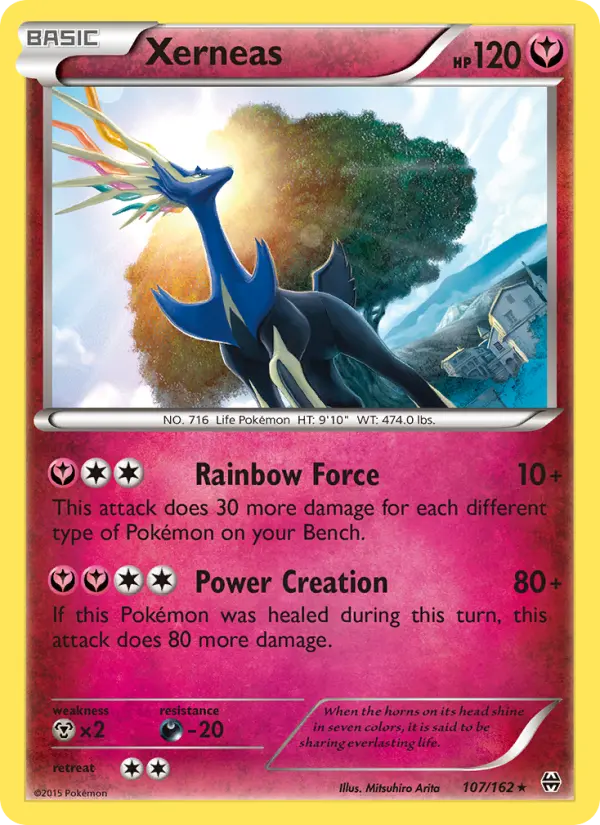Xerneas, Pokémon card