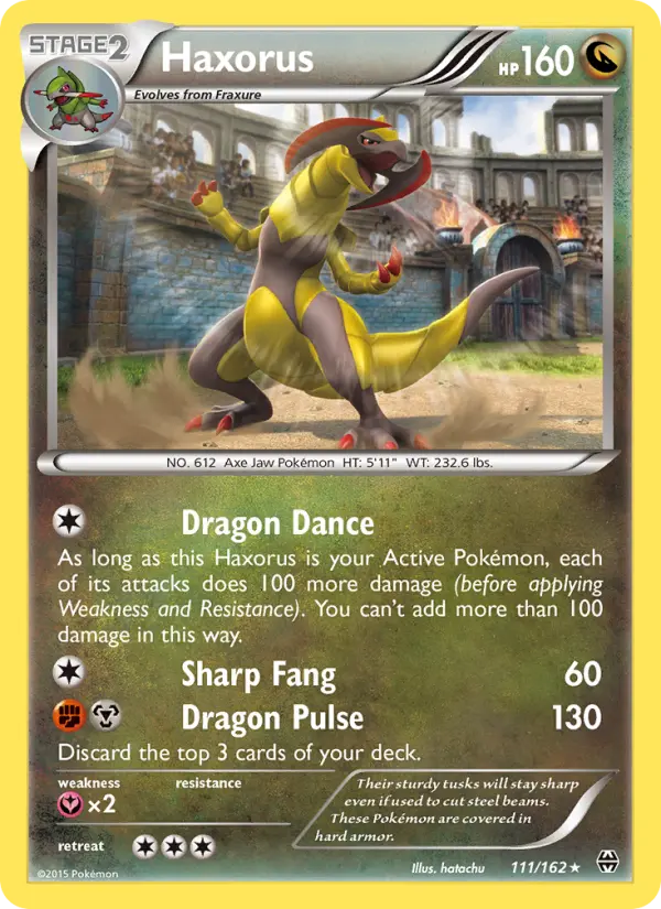 Haxorus, Pokémon card