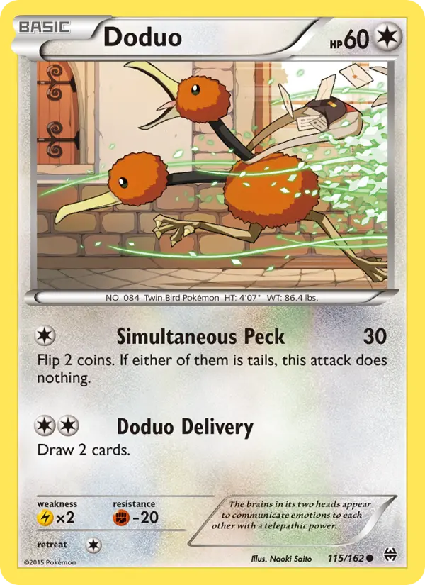 Doduo, Pokémon card