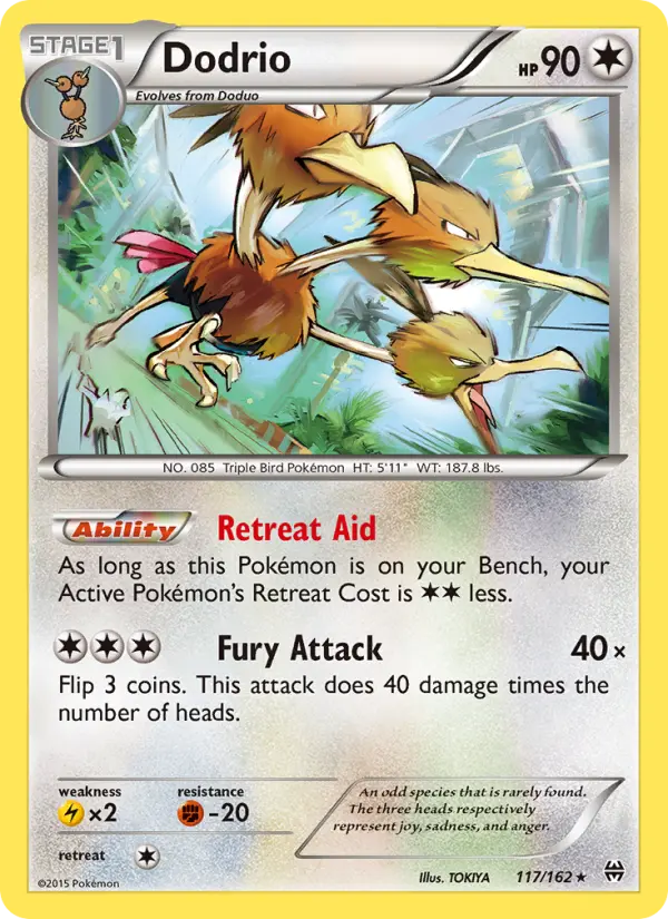 Dodrio, Pokémon card
