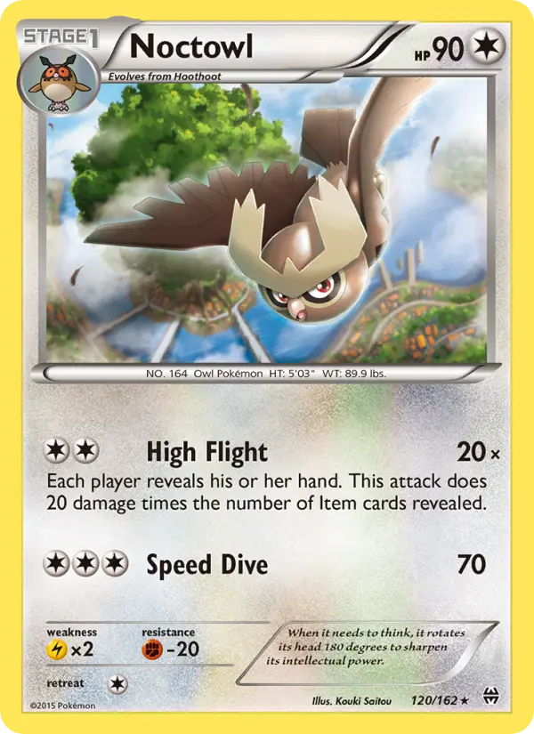 Noctowl, Pokémon card