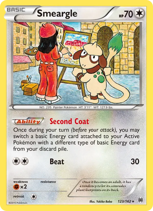 Smeargle, Pokémon card