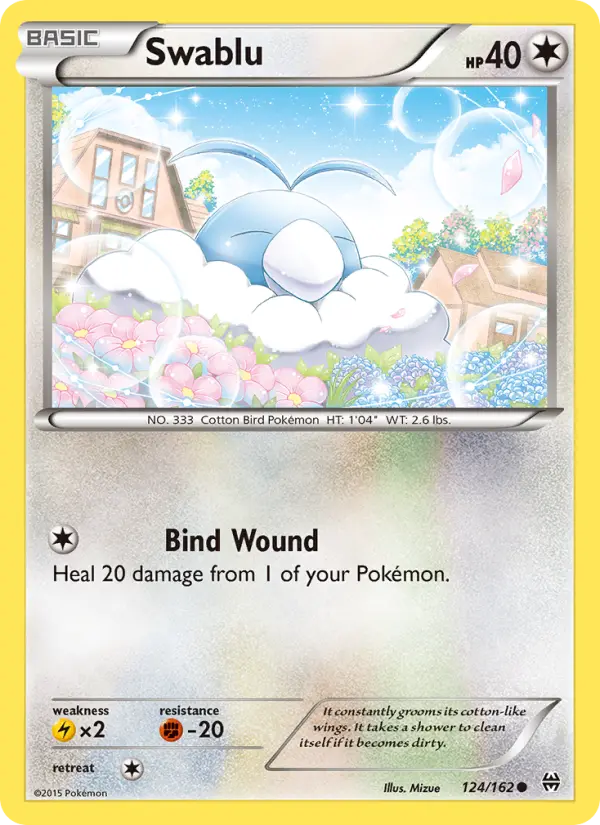 Swablu, Pokémon card