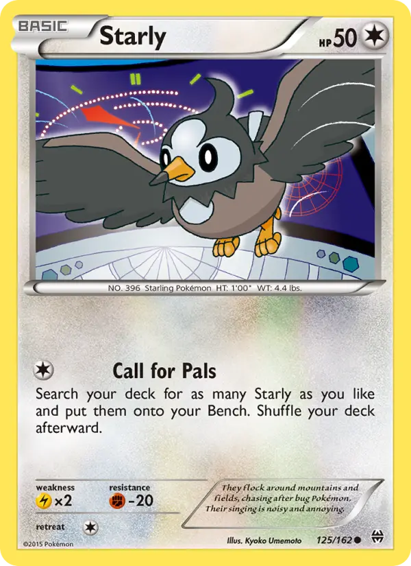 Starly, Pokémon card