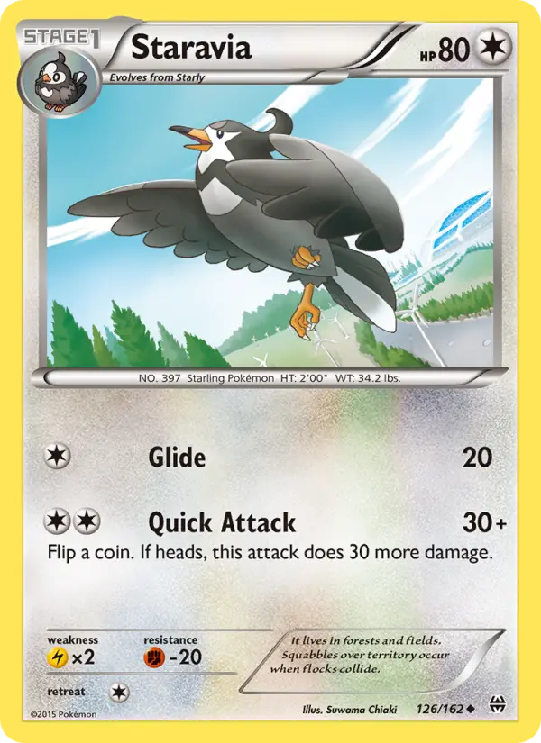 Staravia, Pokémon card