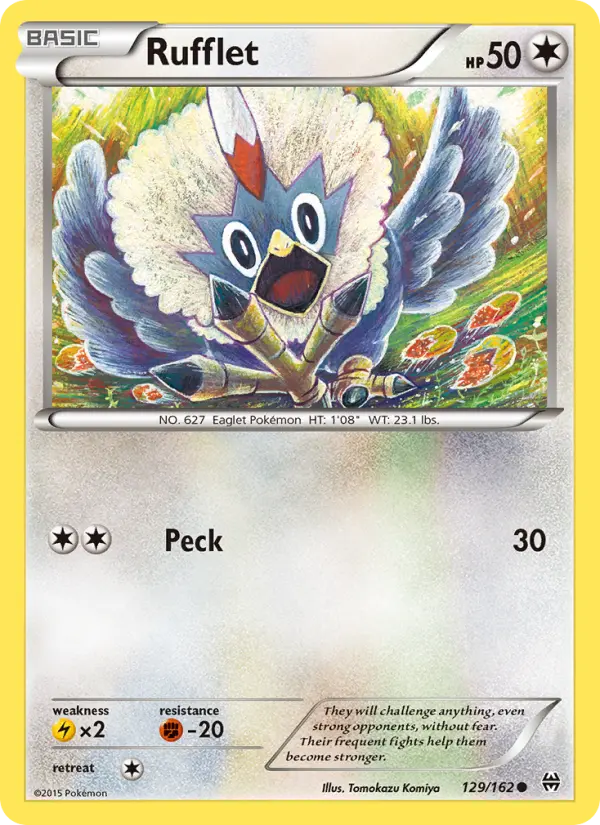 Rufflet, Pokémon card
