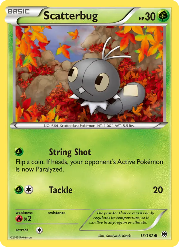 Scatterbug, Pokémon card