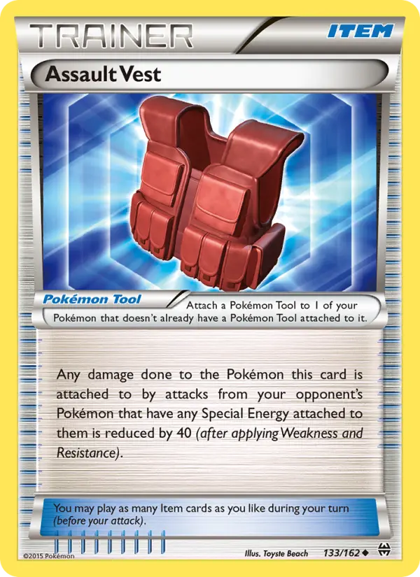 Assault Vest, Pokémon card