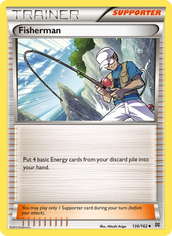 Fisherman, Pokémon card