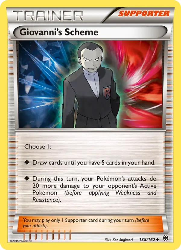 Giovanni's Scheme, Pokémon card