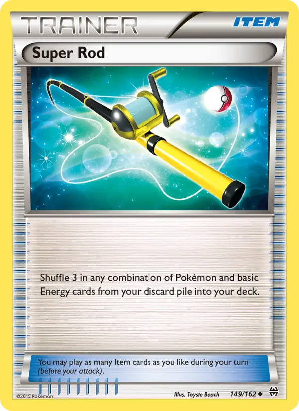 Super Rod, Pokémon card