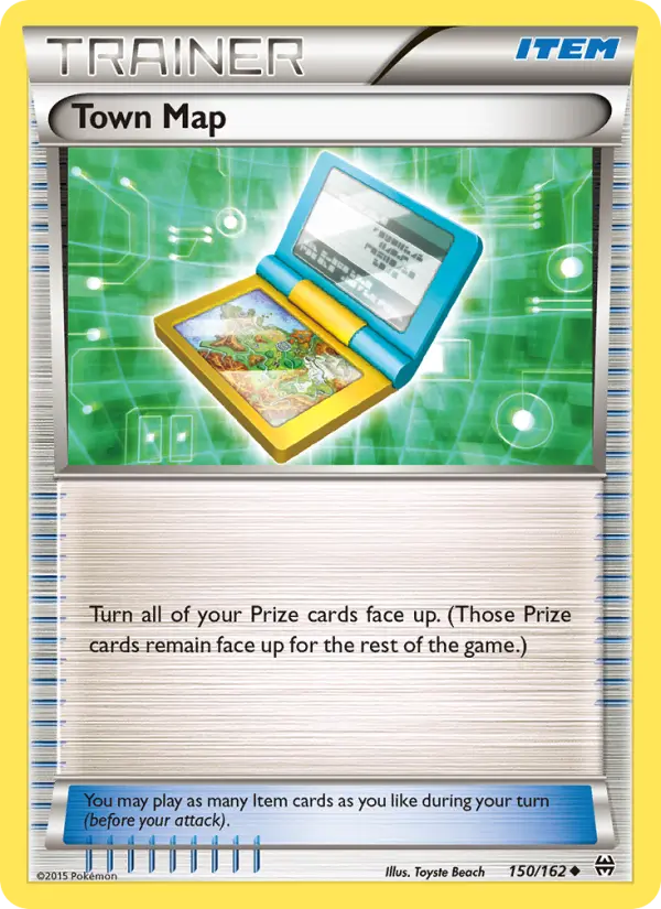 Town Map, Pokémon card
