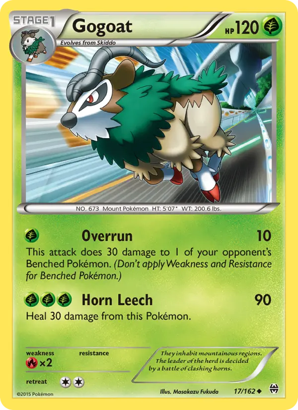 Gogoat, Pokémon card