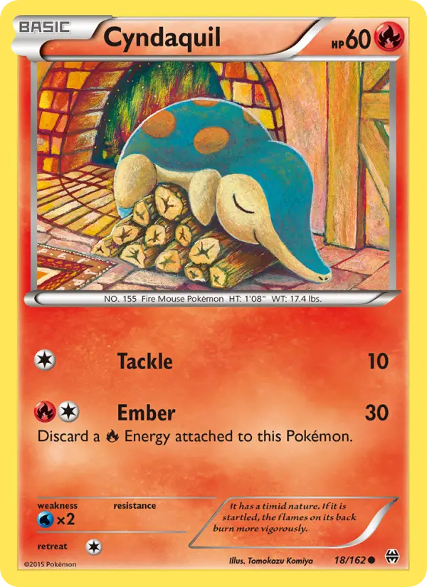 Cyndaquil, Pokémon card