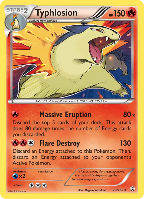 Typhlosion, Pokémon card
